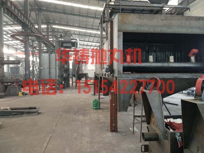 關注拋丸機價格及質量，設備生產現(xiàn)場圖