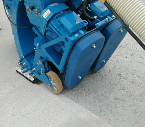 混凝土、水泥、瀝青路面拋丸機(jī)施工圖